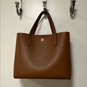 Tory Burch Brown Leather Tote Bag